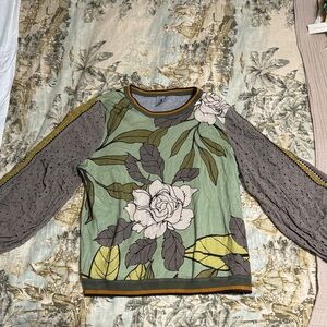 Anthropologie Blank Large Muli Colored Sweater